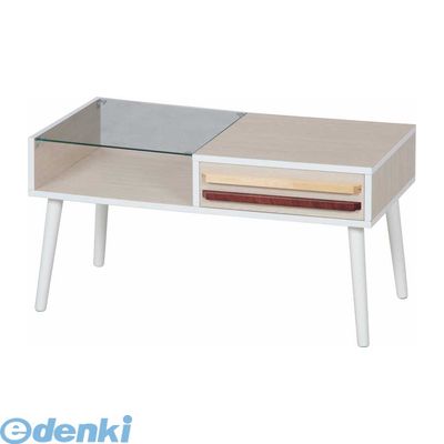 ■全体：幅800 × 奥行430 × 高さ420耐荷重(天板)：7kgガラス天板厚み：5mm引出内寸：335x370x75mm■美しい木目とガラスが調和したリビングテーブル。■重くなりがちな印象をガラス天板と合わせることで爽やかな印象にして...