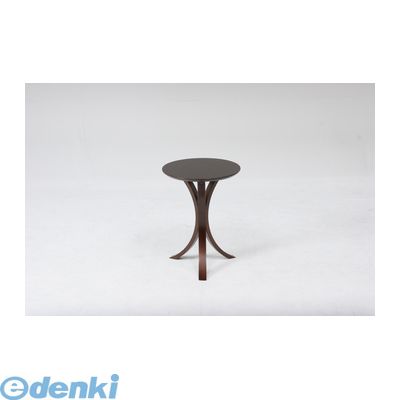 【個数:1個】不二貿易 4953980776624 直送 代引不可・他メーカー同梱不可 サイドテーブル CF-913 DBR ミニテーブル 木製 円形 北欧風 [2]