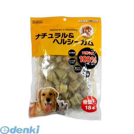 ペットプロジャパン PetPro 4959058080693 ペットプロ ナチュラル＆ヘルシーガム 骨型ミニ 18本