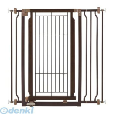リッチェル 4973655593011 ペット用木製ハンズフリーゲート ブラウン フェンス ペットゲート ドア付き Richell ベビーゲート 超小型犬 キッチン ドッグ 中型犬 犬用 いぬ