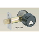 アルファ 4532757036484 チューブラー本締錠 バックセット60mm 2190−60−BK