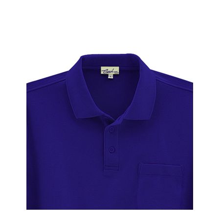 (LINEクーポン有)4532484524544 CAROL 205 ナガソデポロシヤツ 色：ロイヤルブルー サイズ：M