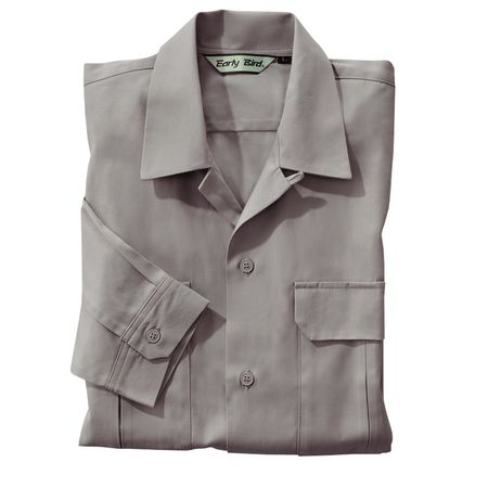 4532484586368 Early Bird 5775 ナガソデシヤツ 色：ライトグレー サイズ：5L