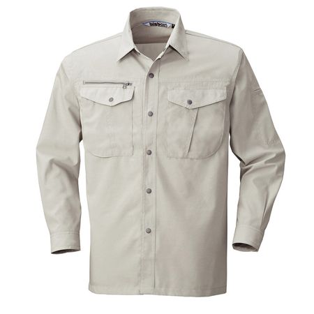 4532484594486 bigborn 665 ナガソデシヤツ 色：グレー サイズ：L