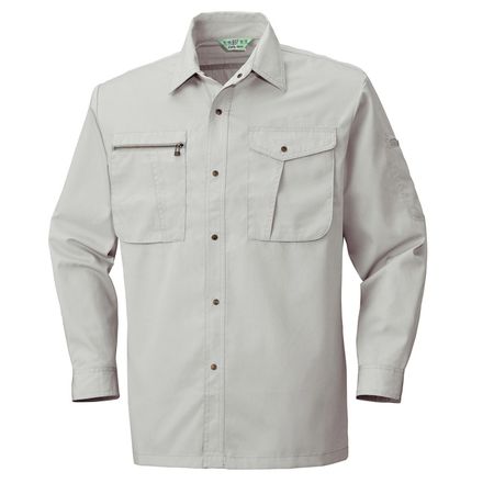 4532484646437 Early Bird 645 ナガソデシヤツ 色：ライトグレー サイズ：L