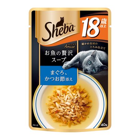 Other Wet Food - (LINEクーポン有)マースジャパンリミテッド 4902397848912 シーバ アミューズ 18歳以上 お魚の贅沢スープ まぐろ、かつお節添え 40g SAM132 キャットフード ウェット ねこ