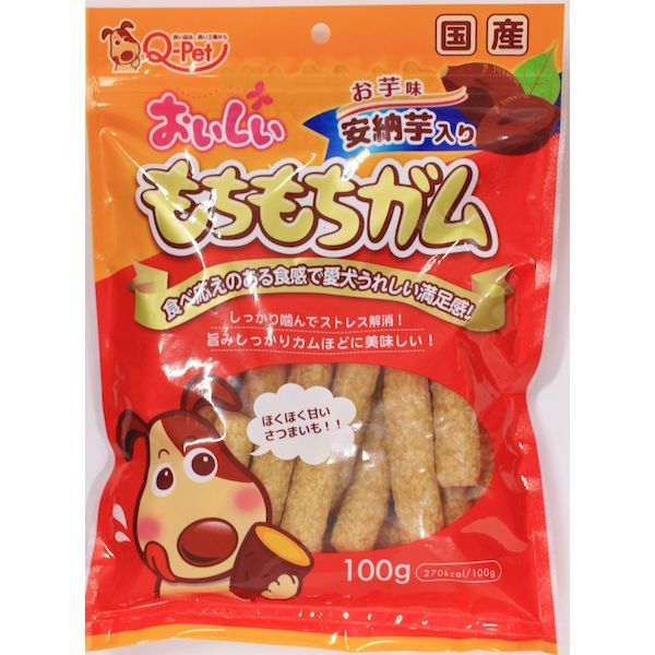 九州ペットフード 4941605005198 おいしいもちもちガム お芋味 100g