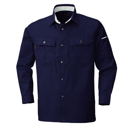 4930269172926 BEE MAX BM535 ナガソデシヤツ 色：ネイビー サイズ：M