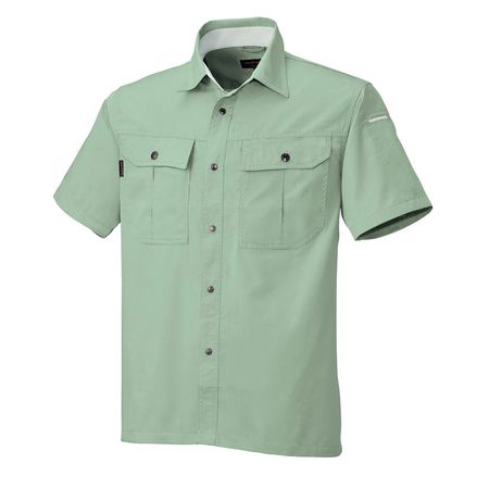 4930269173114 BEE MAX BM536 ハンソデシヤツ 色：スモークグリーン サイズ：EL