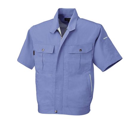 4930269174012 BEE MAX BM538 ハンソデジヤケツト 色：ライトブルー サイズ：5L