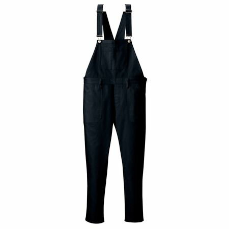 4930269218884 SMART WORK WEAR SW151 メンズオーバーオール 色:ブラック サイズ:L