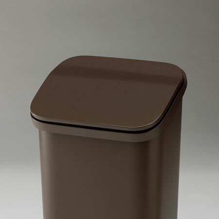 リス 4971881167174 ゴミ箱 ラテスタイル プッシュダストボックス 19L ブラウン BR【キャンセル不可】 [2]