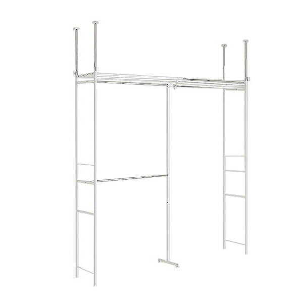 エスエイ企画 SW-50W 直送 代引不可・他メーカー同梱不可 ツッパリウォークインクローゼットハンガーラ..