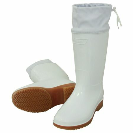 日進ゴム 4932807052486 ハイパーV＃4200 フード付き衛生長靴 白 22．5