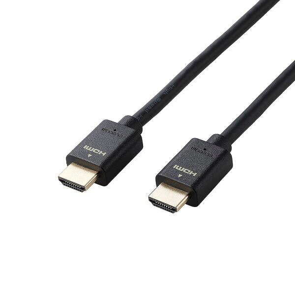 Cable - エレコム ELECOM GM-HD14E20BK HDMI 1．4 ケーブル ハイスピード 2m 4K 30Hz フルHD 120Hz ARC PS5 PS4 Nintendo Switch Xbox 対応 ブラック GMHD14E20BK