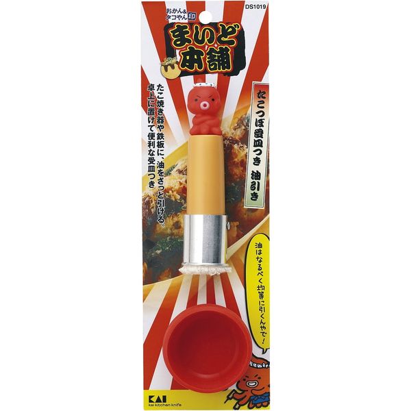 (LINEクーポン有)直送 代引不可・他メーカー同梱不可 貝印 4901601377408 DS1019 まいど たこつぼ受皿 油引