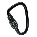 アイガーツール EIGERTOOL KBR-300K ソリッドカラビナロック ブラック KBR300K