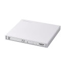 ELECOM エレコム LBD-PWC6U3CVWH 外付けブルーレイドライブ BD/DVD/CD USB3.2 Gen1 ケーブル2本付(C+A) バスパワー 超薄型 コンパクト ホワイト LBDPWC6U3CVWH(2)
