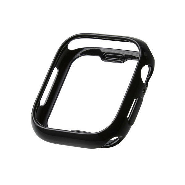 (LINEクーポン有)ELECOM エレコム AW-24ABPUBK アップルウォッチ カバー Apple Watch Series 10 [ 46mm ] バンパー ソフト 側面保護 ブラック AW24ABPUBK