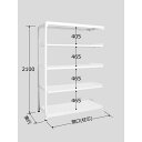 【商品説明】●組立ては支柱に差し込むだけの簡単組立構造です。 ●棚板は50mmピッチで移動可能です。収納に合わせて増減可能です。 ●用途に合わせて、何台でも連結が可能です。 ●樹脂製ベースキャップ使用により、床を傷つけにくくなっています。 ...