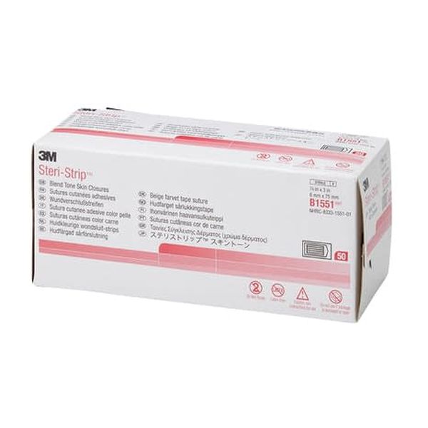 4550309129897 直送 代引不可・他メーカー同梱不可 スリーエムジャパン ステリストリップスキントーン B1551 6X75 3本X50袋