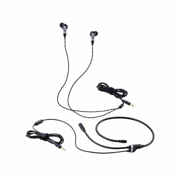エレコム(ELECOM) HS-VE300MBK ゲーミングイヤホン 有線 3.5mm3極 リケーブル可 ネックバンド マイク付き V custom ブラック HSVE300MBK