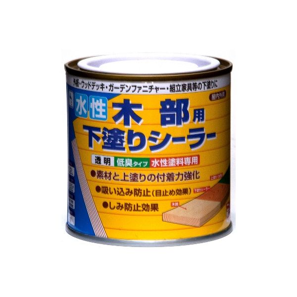 「直送」ニッペホームプロダクツ 4976124400568 直送 代引不可・他メーカー同梱不可 水性木部用下塗りシーラー 0．2L 透明 HR2201−0．2 トウメイ 塗料 ニッペホームペイント 水性木部用シーラー プライマー 水性塗料 塗装用具 密着強化のサムネイル