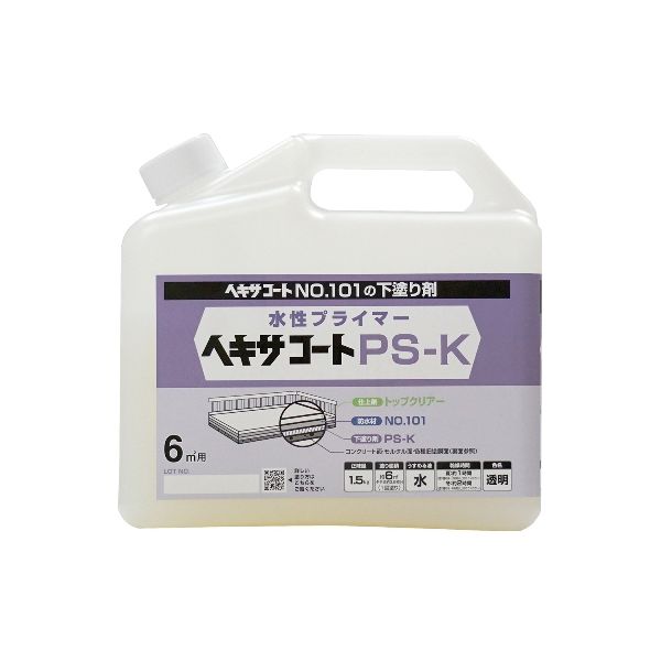 ニッペホームプロダクツ 4976124825224 直送 代引不可・他メーカー同梱不可 ヘキサコート PS−Kプライマー 透明 1.5kg PSKプ...