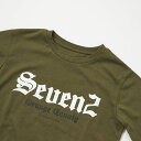 4582621316242 SEVEN2 144100 バックプリント長袖Tシャツ カーキ サイズ:140