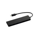 ELECOM エレコム U3HC-H060BK USB Type−C ハブ USB3.2 Gen2 USB−A ×5 USB−C ×1 バスパワー コンパクト 薄型 ケーブル長12cm ブラック U3HCH060BK(2)