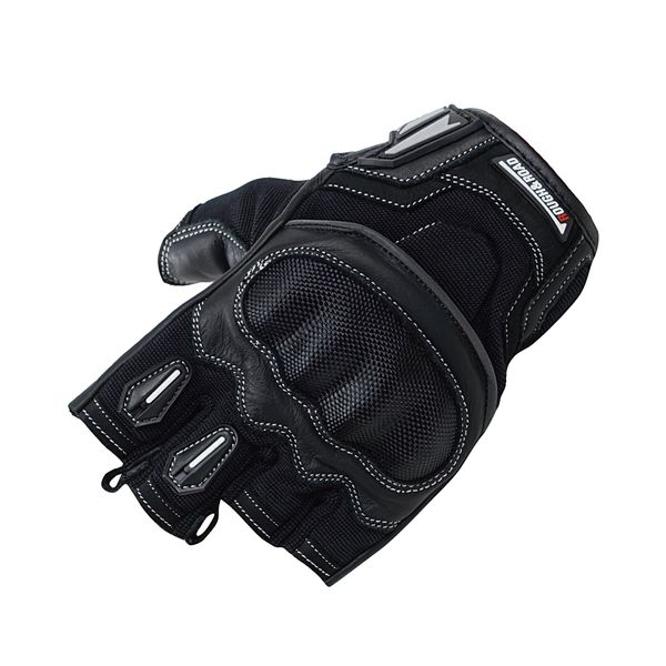 ラフアンドロード RR8362BK5 バイク グローブ プロテクションハーフフィンガーグローブ ブラック XLサイズ