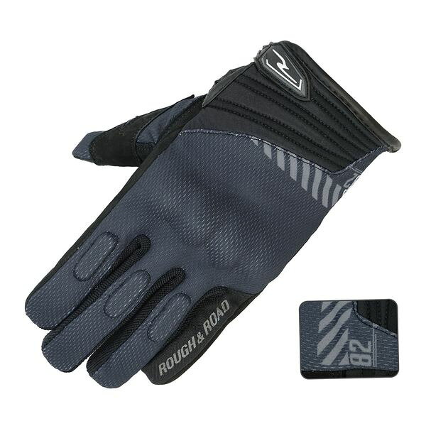 ラフアンドロード RR8026GY82-3 コンフォートナックルグローブ グレー82 L RR8026GY823
