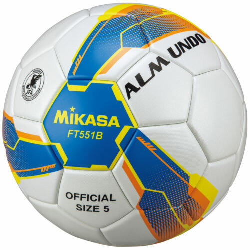 ミカサ MIKASA 4907225030903 FT551B−BLY サッカー5号ALMUNDO 検定球 貼り 青黄