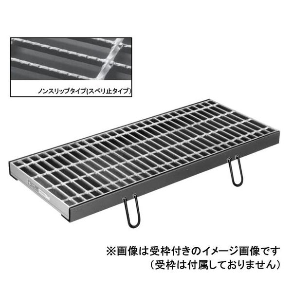 【個人宅配送不可】【個数：1個】ニムラ PKD-V 44-2(T-25) 直送 代引不可・他メーカー同梱不可 鋼板製グレーチング 横断溝用溝蓋 ノンスリップタイプ 普通目 PKD−V スベリ止 溝幅200mm用 PKDV442(T25)