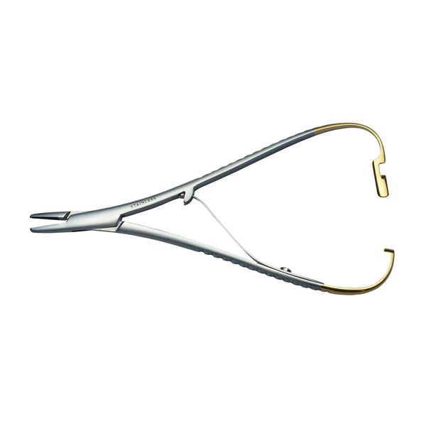 【個数：1個】4560253321414 直送 代引不可・他メーカー同梱不可 日本フリッツメディコ 持針器 マッチュー氏 T／Cチップ付 E014−117X 190MM