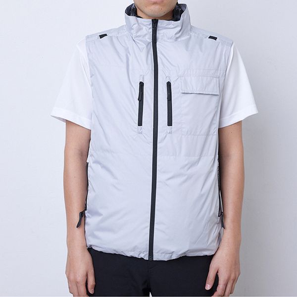 ■HOOH 快適ウェア 長袖ブルゾン L ネイビー V8302L1(4198982)[送料別途お見積り][法人限定][掲外取寄]