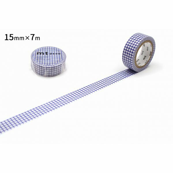 カモ井 MT01D396R mt 1P 方眼・ブルーベリー