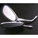 ALBA アルバ 101-041 オーバルクロムメッキミラー/左右セット 正ネジ10mm【鏡面:115mm】 101041 オーバルミラー オーバル型クロムメッ...