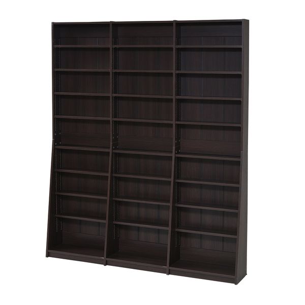 【お客様組立】JKプラン FRM-0011-DB 直送 代引不可・他メーカー同梱不可 1cmピッチ 文庫本収納ラック ..