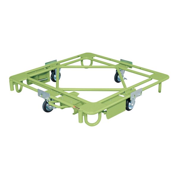 (LINEクーポン有)【個人宅配送不可】サカエ RB-4FBG 直送 代引不可・他メーカー同梱不可 車上渡し 自在移動回転台車 RB4FBG フットブレーキ付 SAKAE