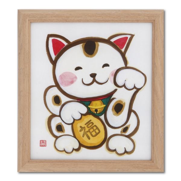 (LINEクーポン有)大仙 K067-09901 色紙額 吉見 ナチュラル OPP袋入り K06709901 普通色紙サイズ 色紙額縁 ブラウン