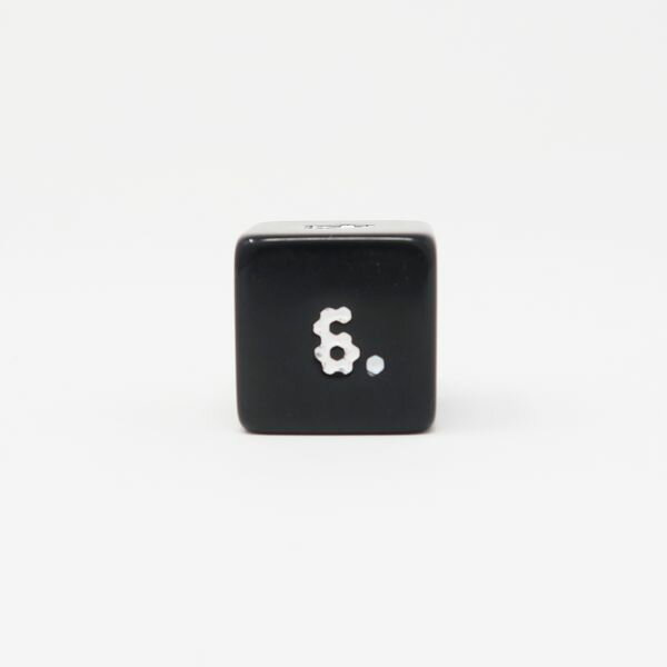 【11/25限定!抽選で最大100%ポイントバック】イメージミッション木鏡社 KGDL016 18mm 6面オプティダイス 黒【1個】