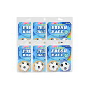 5020 Finoa フィノア フレッシュボ−ル サッカ− 6個セット サッカー フレッシュボール 匂い消し におい 消臭