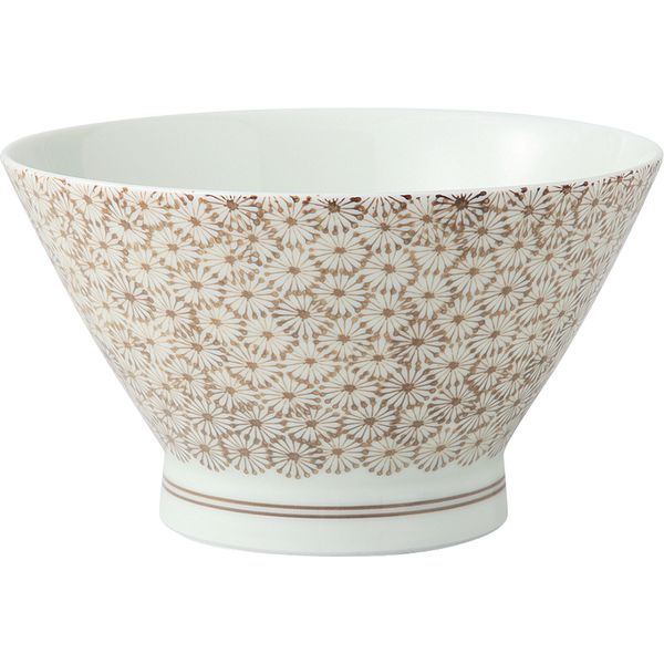 (LINEクーポン有)西海陶器 13925 【3個入】 亀甲紋 くらわんか丼 茶