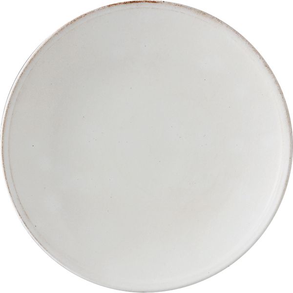西海陶器 41803 白化粧 8号皿 波佐見焼 長崎県産の はさみ焼 モダン
