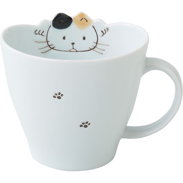 西海陶器 42193 ねこ ミニマグ with 波佐見焼 Family Kids 175ml CMLF-1154624 ll 波佐見焼ねこ 子供用食器 マグカップ はさみ焼 アニマル かわいい