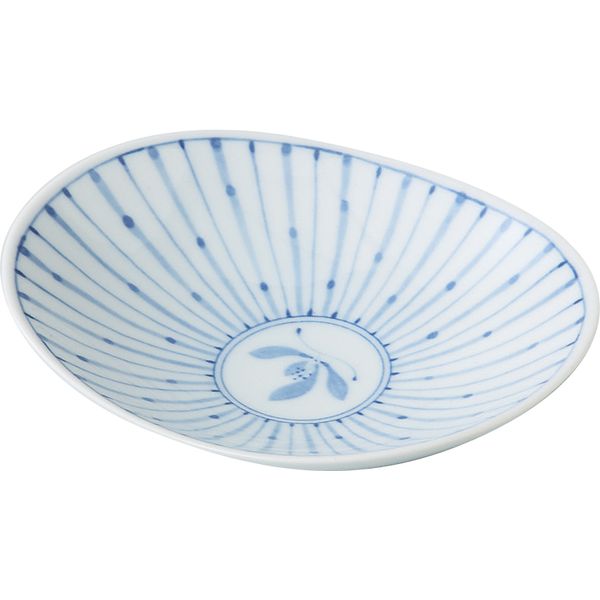 Oval Dishes - (LINEクーポン有)西海陶器 49399 【5個入】 十草蘭 楕円皿 小