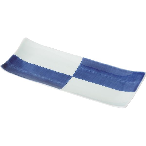 西海陶器 73432 【3個入】 市松 長角皿