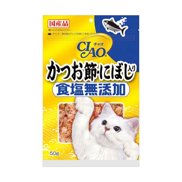 猫粮 - 4901133711312 【24個入】 CIAOかつお節・にぼし入り50g【キャンセル不可】
