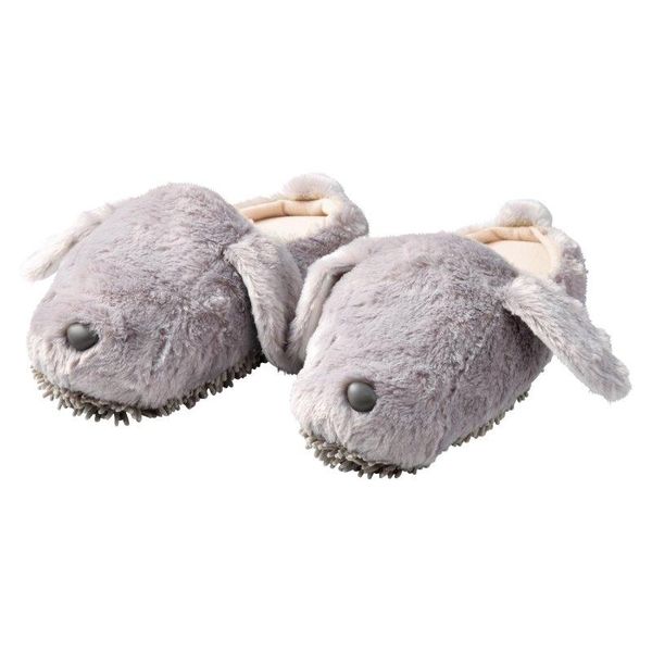【エントリーでポイント最大14倍：10/10限定】［4945119093856］ 【32個入】 ふわふわモップスリッパ（イヌ） SF−4041
